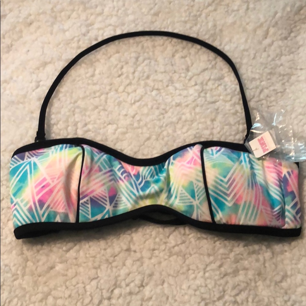 NWT VS PINK Reversible Bandeau Swim Top